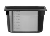 HENDI GN 1/4 behållare COOL, HENDI, COOL, GN 1/4, 1,7L, svart, 265x163x(H)65mm