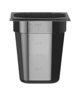 HENDI GN 1/6 behållare COOL, HENDI, COOL, GN 1/6, 1L, svart, 176x162x(H)65mm