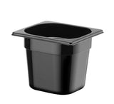 HENDI GN 1/6 behållare COOL, HENDI, COOL, GN 1/6, 1L, svart, 176x162x(H)65mm