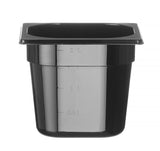 HENDI GN 1/6 behållare COOL, HENDI, COOL, GN 1/6, 1L, svart, 176x162x(H)65mm