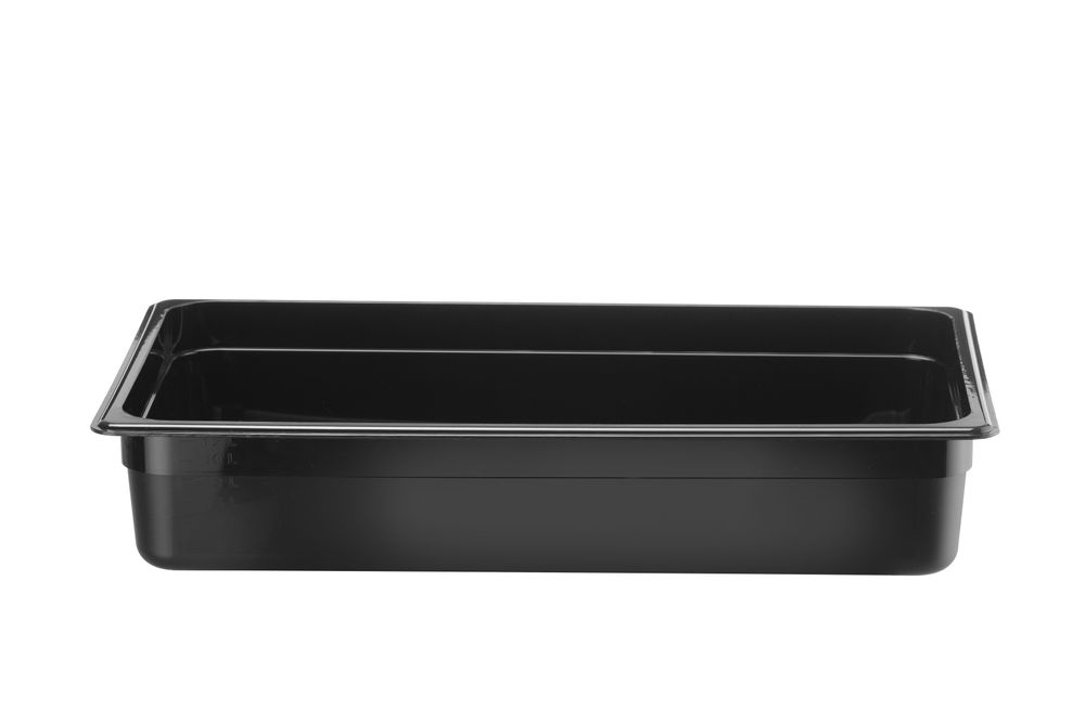 HENDI GN 1/1 behållare, HENDI, Kitchen Line, GN 1/1, 12L, svart, 530x325x(H)100mm