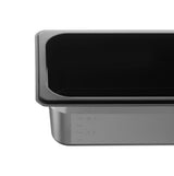 HENDI GN 1/3 behållare, HENDI, Kitchen Line, GN 1/3, 3,4L, svart, 325x175x(H)100mm