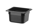 HENDI GN 1/6 behållare, HENDI, Kitchen Line, GN 1/6, 1,4L, svart, 175x160x(H)100mm