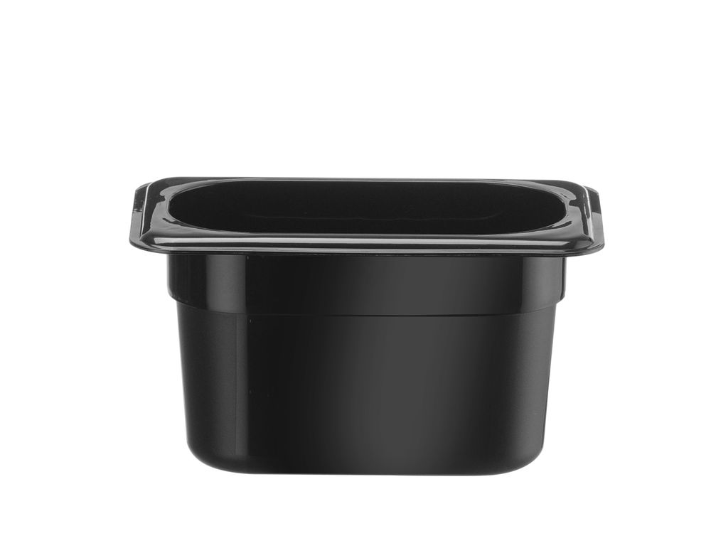 HENDI GN 1/9 behållare, HENDI, Kitchen Line, GN 1/9, 0,8L, svart, 175x107x(H)100mm