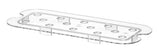 HENDI Drainer tallrik för GN containers COOL, HENDI, COOL, GN 1/1, Transparent, 530x325mm
