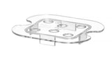 HENDI Drainer tallrik för GN containers COOL, HENDI, COOL, GN 1/1, Transparent, 530x325mm