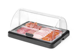 HENDI Roll top cooling display Duo UNIQ, HENDI, designed by Robert Bronwasser, Single, svart, 460x355x(H)220mm, rektangulär