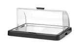 HENDI Roll top cooling display Duo UNIQ, HENDI, designed by Robert Bronwasser, Single, svart, 460x355x(H)220mm, rektangulär