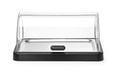 HENDI Roll top cooling display Duo UNIQ, HENDI, designed by Robert Bronwasser, Single, svart, 460x355x(H)220mm, rektangulär