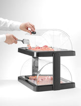 HENDI Roll top cooling display Duo UNIQ, HENDI, designed by Robert Bronwasser, Single, svart, 460x355x(H)220mm, rektangulär