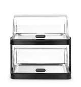 HENDI Roll top cooling display Duo UNIQ, HENDI, designed by Robert Bronwasser, Single, svart, 460x355x(H)220mm, rektangulär