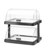 HENDI Roll top cooling display Duo UNIQ, HENDI, designed by Robert Bronwasser, Single, svart, 460x355x(H)220mm, rektangulär