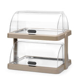 HENDI Roll top cooling display Duo UNIQ, HENDI, designed by Robert Bronwasser, Single, svart, 460x355x(H)220mm, rektangulär