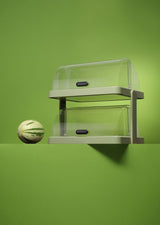 HENDI Roll top cooling display Duo UNIQ, HENDI, designed by Robert Bronwasser, Single, svart, 460x355x(H)220mm, rektangulär