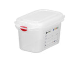 HENDI GN 1/9 behållare, polypropylene, HENDI, GN 1/9, 0,6L, Transparent, 176x108x(H)65mm, rektangulär