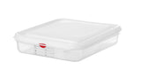 HENDI GN 1/2 behållare, polypropylene, HENDI, GN 1/2, 4L, Transparent, 325x265x(H)65mm, rektangulär