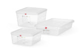 HENDI GN 2/3 behållare, polypropylene, HENDI, GN 2/3, 9L, Transparent, 354x325x(H)100mm, rektangulär