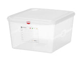 HENDI GN 2/3 behållare, polypropylene, HENDI, GN 2/3, 9L, Transparent, 354x325x(H)100mm, rektangulär