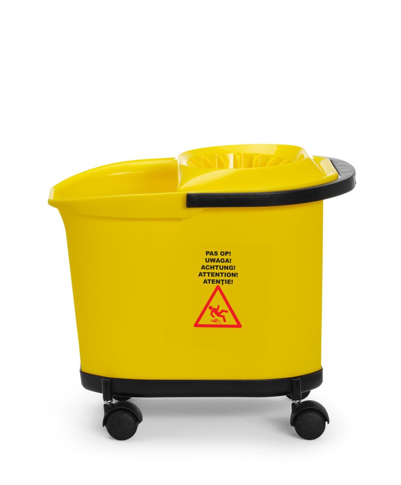 HENDI Mop bucket, HENDI, 16L, Yellow, 405x296x(H)340mm