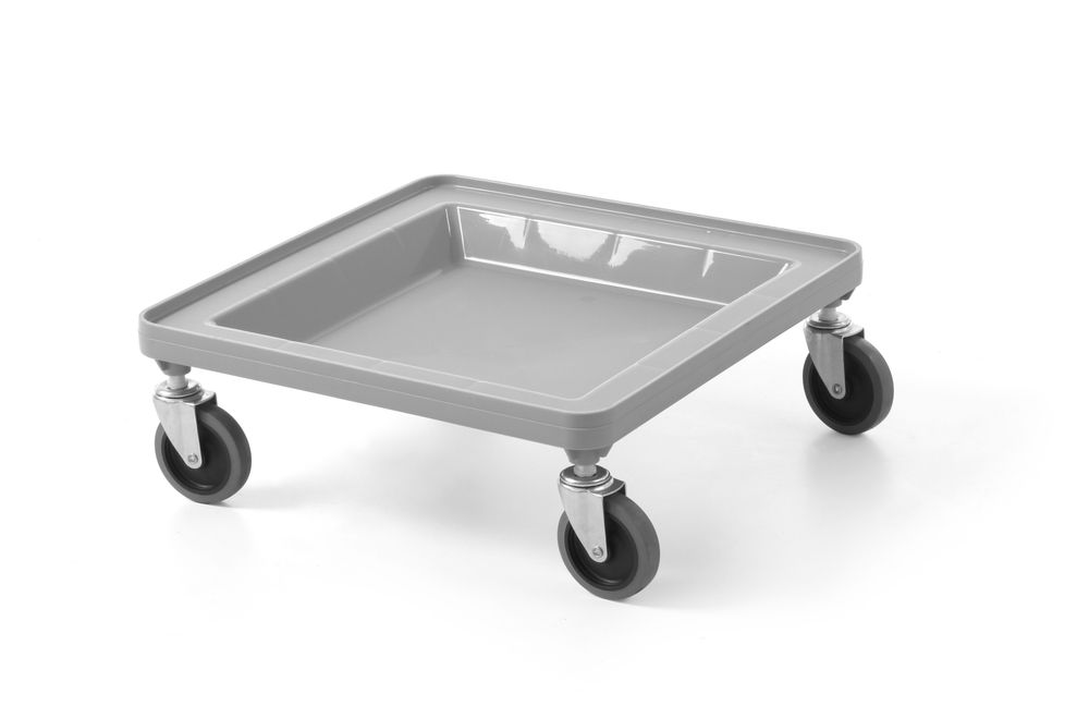 HENDI Cart för 500×500 mm universal racks, AmerBox, grey, Light grey, 500x500x(H)180mm