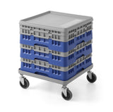 HENDI Cart för 500×500 mm universal racks, AmerBox, grey, Light grey, 500x500x(H)180mm