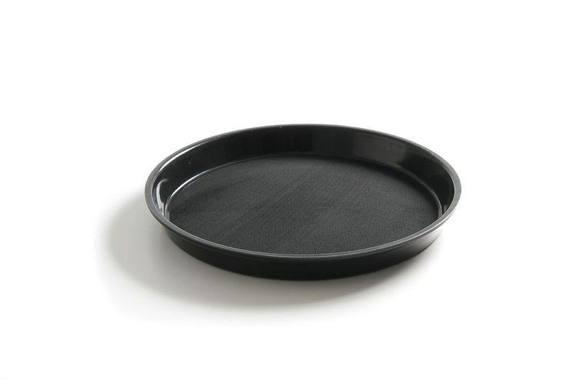 HENDI serveringsbricka, rund, non-slip, high rim, svart, HENDI, ⌀360x(H)39mm
