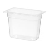 HENDI behållare GN 1/4 polypropylene, HENDI, Profi Line, GN 1/4, 4,5L, Transparent, 265x162x(H)200mm