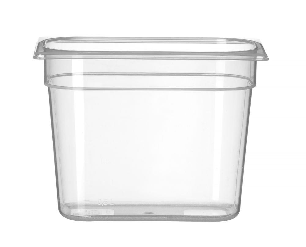 HENDI behållare GN 1/4 polypropylene, HENDI, Profi Line, GN 1/4, 4,5L, Transparent, 265x162x(H)200mm