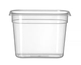 HENDI behållare GN 1/4 polypropylene, HENDI, Profi Line, GN 1/4, 4,5L, Transparent, 265x162x(H)200mm