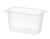 HENDI behållare GN 1/4 polypropylene, HENDI, Profi Line, GN 1/4, 4,5L, Transparent, 265x162x(H)200mm