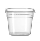 HENDI behållare GN 1/6 polypropylene, HENDI, Profi Line, GN 1/6, 2,5L, Transparent, 176x162x(H)200mm