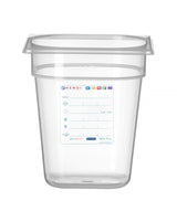 HENDI behållare GN 1/6 HACCP, HENDI, GN 1/6, 3,4L, Transparent, 176x162x(H)200mm