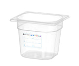 HENDI behållare GN 1/6 HACCP, HENDI, GN 1/6, 3,4L, Transparent, 176x162x(H)200mm
