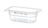 HENDI behållare GN 1/9 HACCP, HENDI, GN 1/9, 0,9L, Transparent, 176x108x(H)100mm