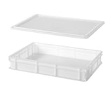 HENDI Pizza dough box 600x400, AmerBox, Profi Line, vit, 600x400x(H)70mm, rektangulär