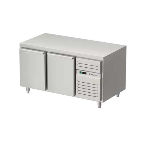 Allthermo pizzakylbänk slät toppskiva med 2 dörrar – PKB-160-P