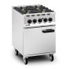 Lincat Gasspis 4 brännare med Gas ugn 36,8kW &ndash; 600mm – 0G8001