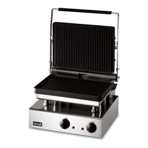 Klämgrill räfflad/räfflad 3kW- 395mm Lincat – GG1P