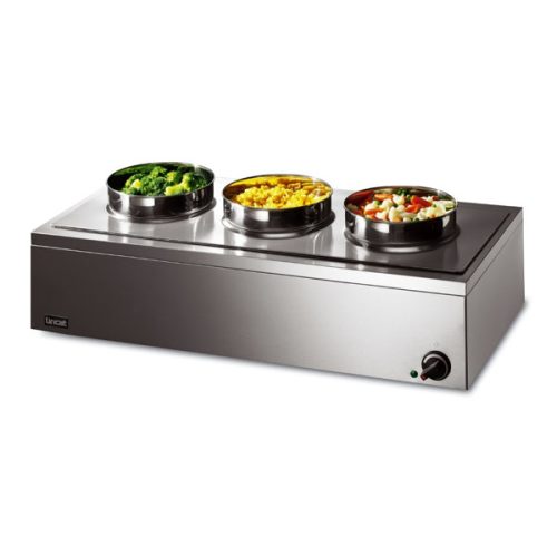 Lincat Vattenbad Elektrisk med 3 Runda kantin 0.75kW &ndash; 850mm – LRB3W