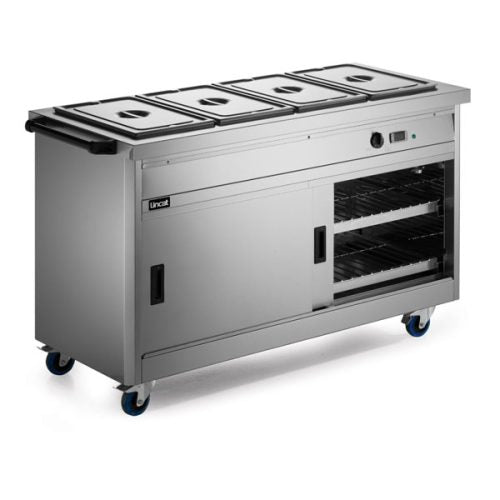 Lincat vattenbad med värmeskåp 4 x GN1 / 1 &ndash; 1530mm – P6B4