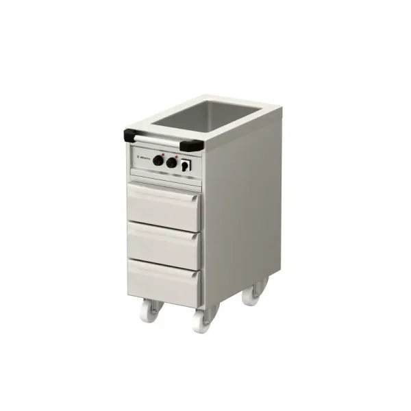 Allthermo Vattenbadsvärmeri GN 1/1-200 med 3 draglådor – VG-400/3