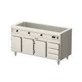 Allthermo Vattenbadsvärmeri 4xGN 1/1-200 med 3 dörrar och 3 draglådor – VB-1600/2/W