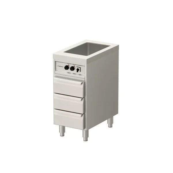 Allthermo Vattenbadsvärmeri GN 1/1-200 med 4 draglådor – VB-400/4