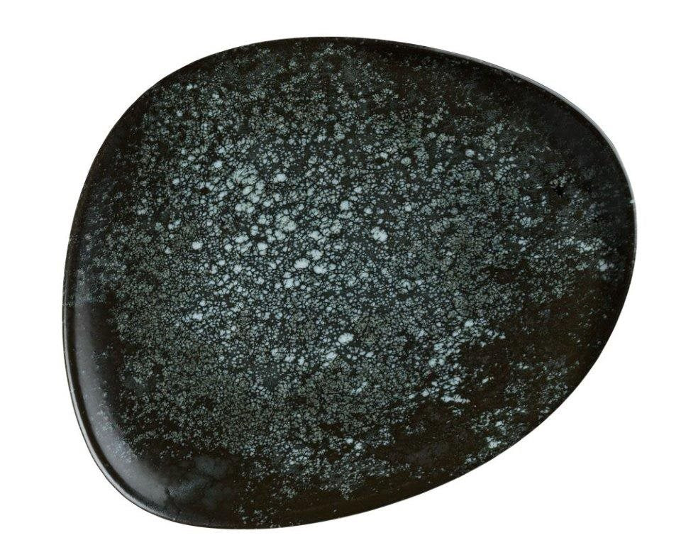 Bonna Flat oval tallrik 24cm Cosmos Black