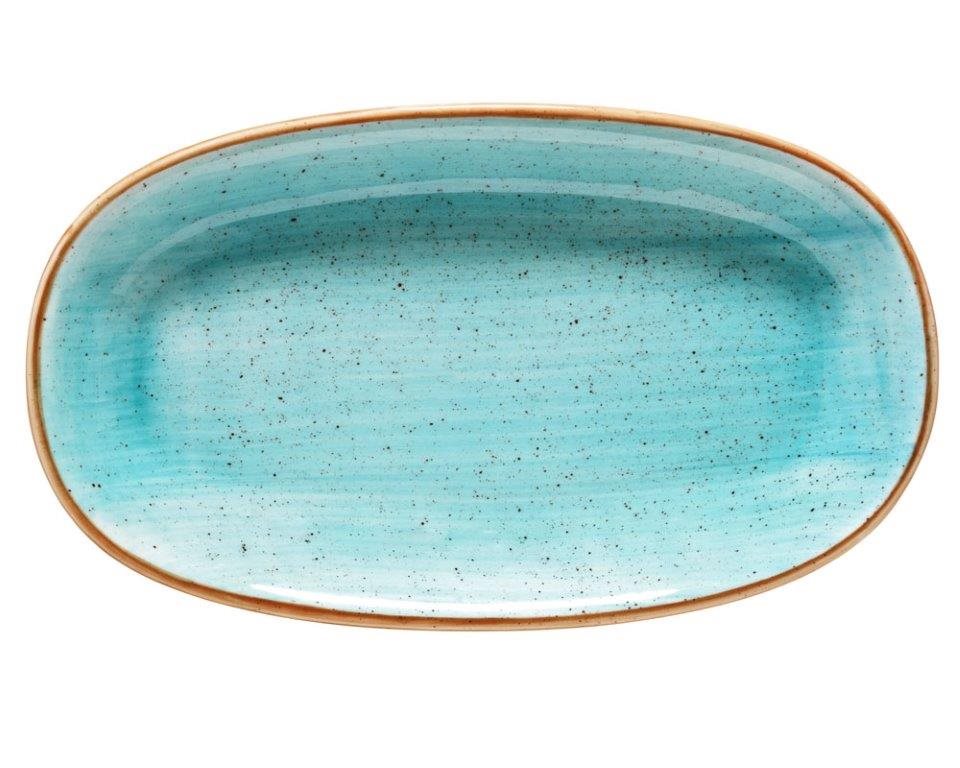 Bonna Tallrik Oval 33x19cm Aqua