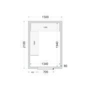 TEFCOLD Kylrumspaneler 80 mm – CR 150x210x220 1