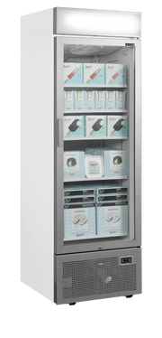 TEFCOLD Displayfrysar – UFSC1450GCP NF Silver 2