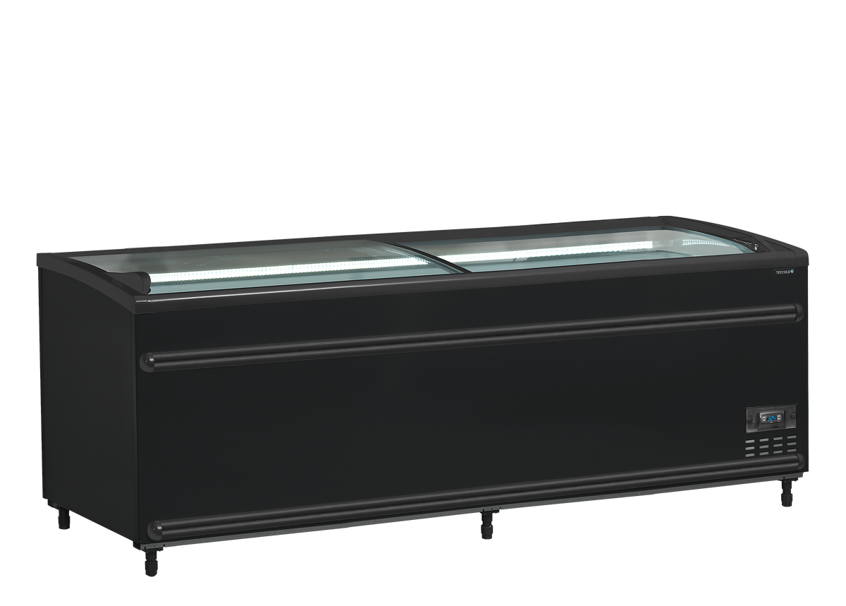TEFCOLD Svart kyl-/frysbox stormarknad – SFI210B-CF VS 1
