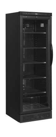 TEFCOLD Flaskkyl, vänsterhängd dörr – CEV425 BLACK L/H 1