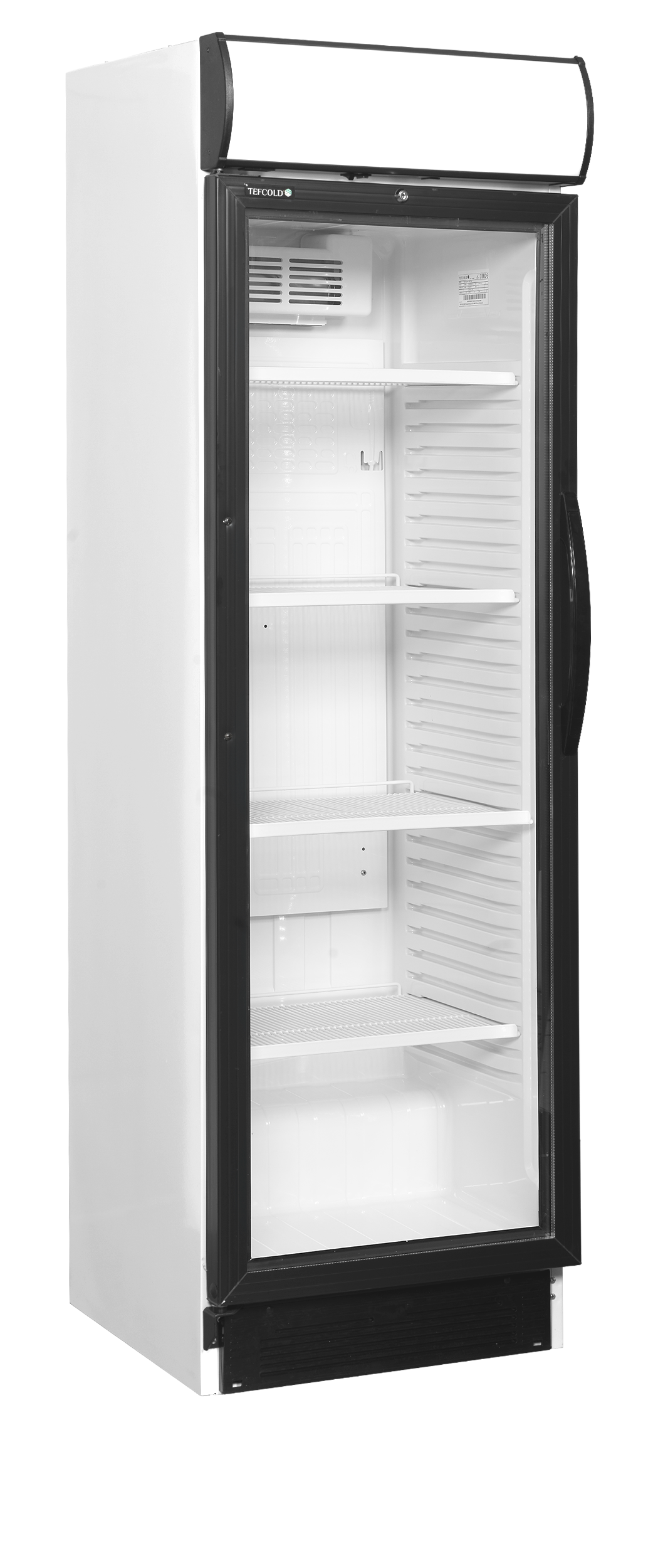 TEFCOLD Flaskkyl, vänsterhängd dörr – CEV425CP 2 LED L/H 1